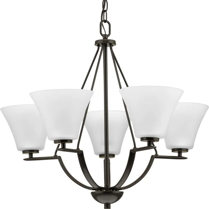 Bravo Collection Five-Light Chandelier — Progress Lighting LED Landscape Lights  