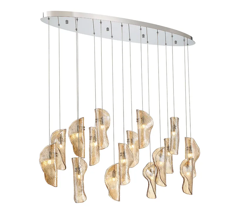 SORRENTO 10172-018-01, 16 Light Oval LED Chandelier — Lib&Co. LED Pendant Lights 3.0W 3000K