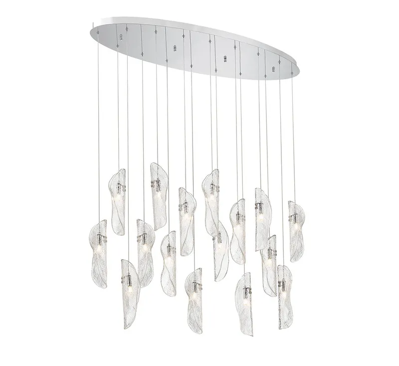 SORRENTO 10172-017-01, 16 Light Oval LED Chandelier — Lib&Co. LED Pendant Lights 3.0W 3000K