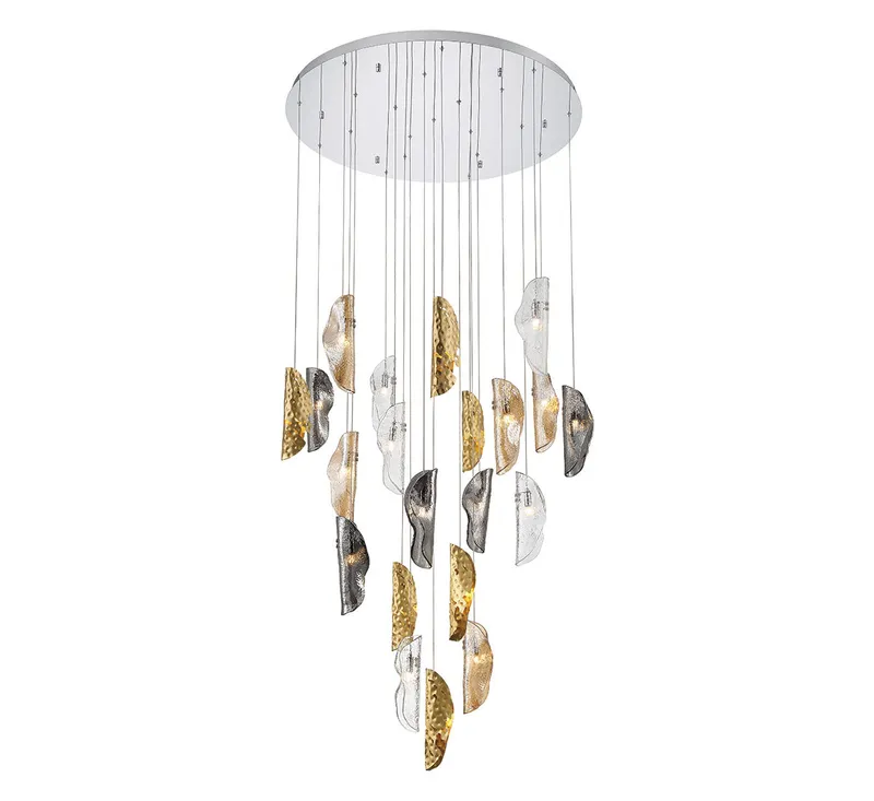 SORRENTO 10167-024-01, 21 Light Round LED Chandelier — Lib&Co. LED Pendant Lights 3.0W 3000K