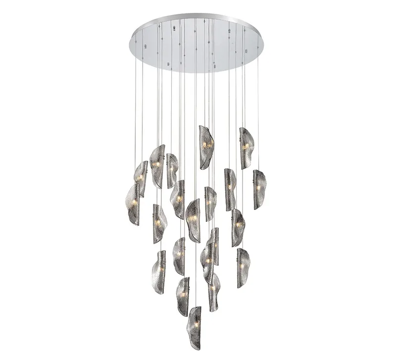 SORRENTO 10167-019-01, 21 Light Round LED Chandelier — Lib&Co. LED Pendant Lights 3.0W 3000K