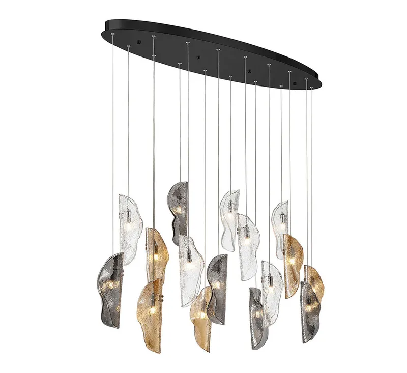 SORRENTO 10172-023-02, 16 Light Oval LED Chandelier — Lib&Co. LED Pendant Lights 3.0W 3000K