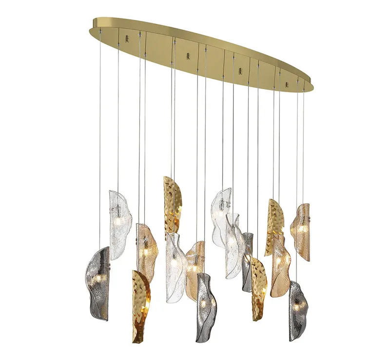 SORRENTO 10172-024-07, 16 Light Oval LED Chandelier — Lib&Co. LED Pendant Lights 3.0W 3000K