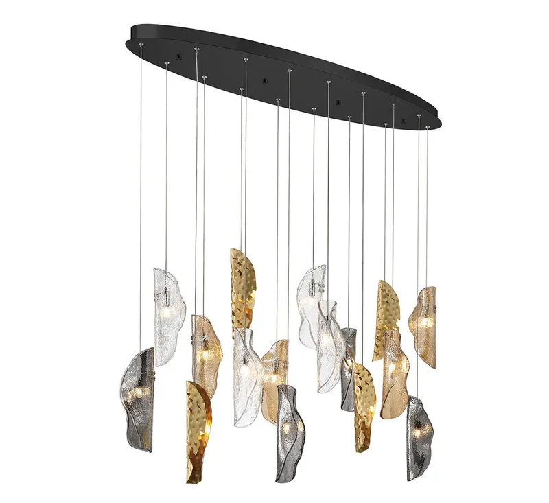 SORRENTO 10172-024-02, 16 Light Oval LED Chandelier — Lib&Co. LED Pendant Lights 3.0W 3000K