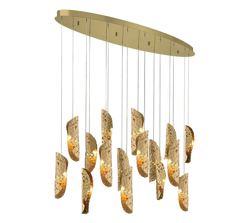 SORRENTO 10172-020-07, 16 Light Oval LED Chandelier — Lib&Co. LED Pendant Lights 3.0W 3000K