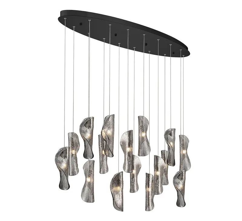 SORRENTO 10172-019-02, 16 Light Oval LED Chandelier — Lib&Co. LED Pendant Lights 3.0W 3000K