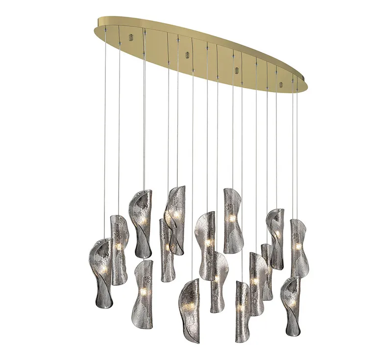 SORRENTO 10172-019-07, 16 Light Oval LED Chandelier — Lib&Co. LED Pendant Lights 3.0W 3000K