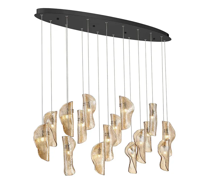 SORRENTO 10172-018-02, 16 Light Oval LED Chandelier — Lib&Co. LED Pendant Lights 3.0W 3000K