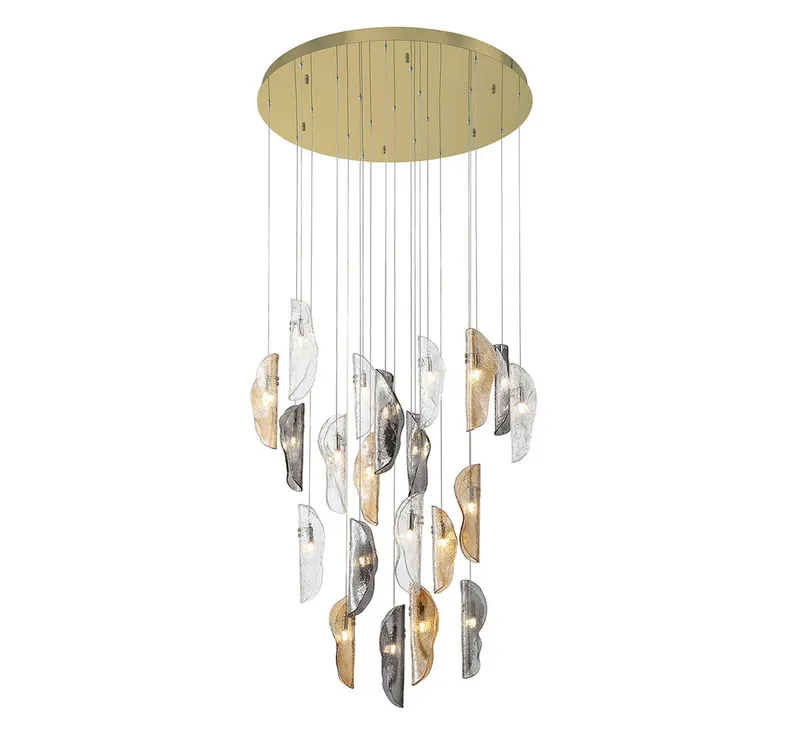 SORRENTO 10167-023-07, 21 Light Round LED Chandelier — Lib&Co. LED Pendant Lights 3.0W 3000K