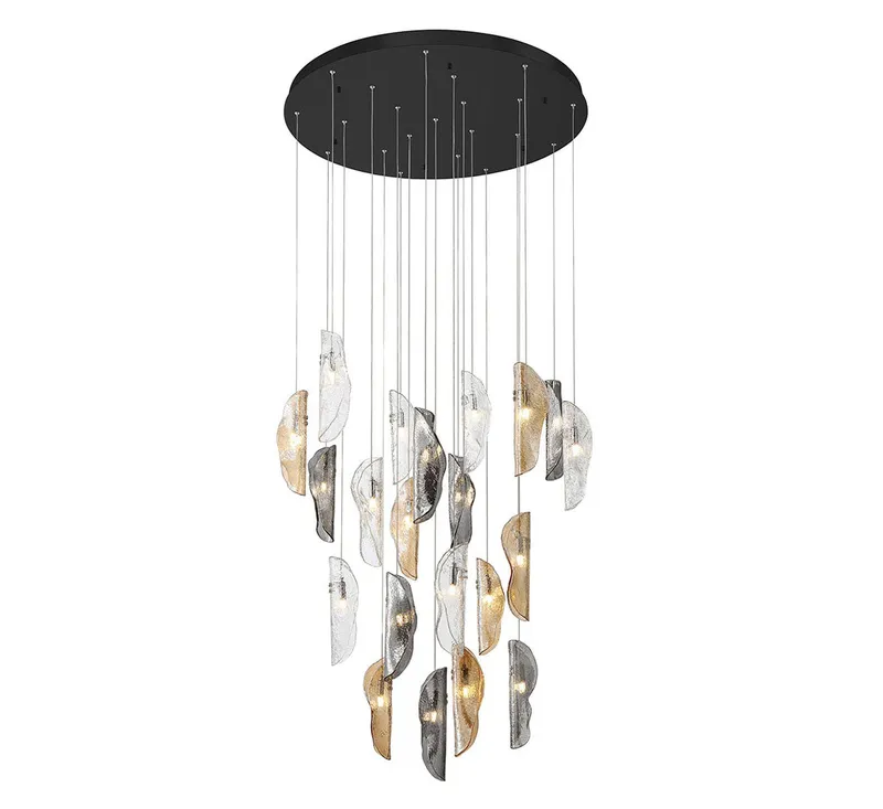 SORRENTO 10167-023-02, 21 Light Round LED Chandelier — Lib&Co. LED Pendant Lights 3.0W 3000K
