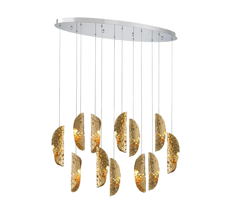 SORRENTO 12034-020-01, 12 Light Oval LED Chandelier — Lib&Co. LED Pendant Lights 3.0W 3000K