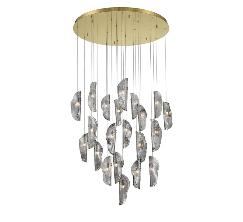 SORRENTO 10167-019-07, 21 Light Round LED Chandelier — Lib&Co. LED Pendant Lights 3.0W 3000K