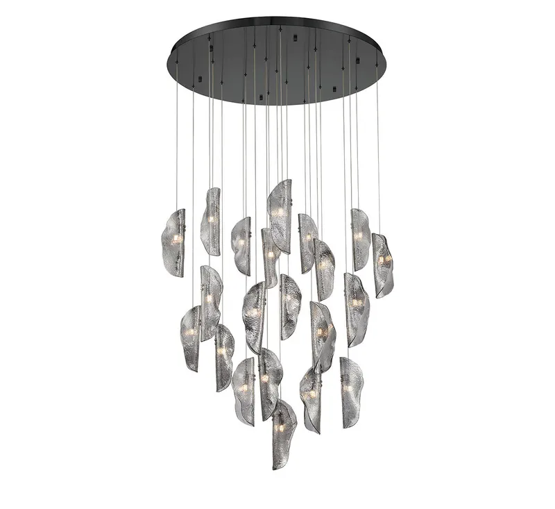 SORRENTO 10167-019-02, 21 Light Round LED Chandelier — Lib&Co. LED Pendant Lights 3.0W 3000K