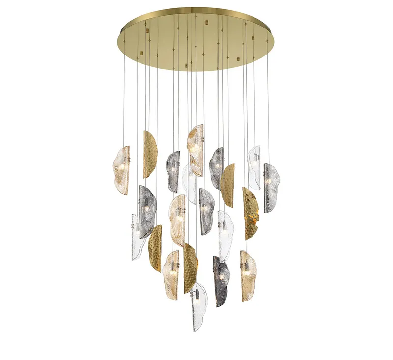 SORRENTO 10167-024-07, 21 Light Round LED Chandelier — Lib&Co. LED Pendant Lights 3.0W 3000K