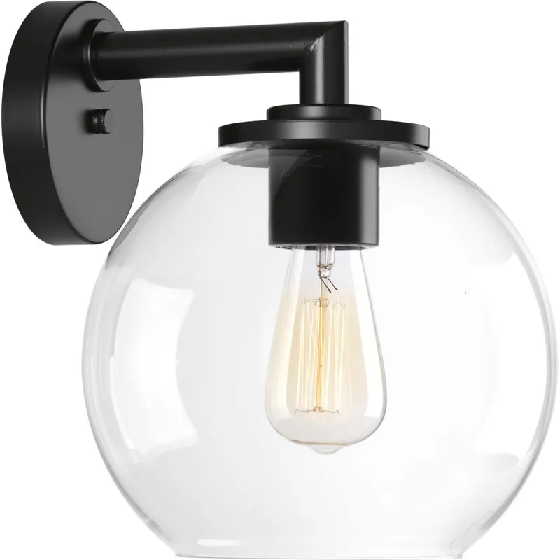 One-Light 9" Glass Globe Lantern — Progress Lighting LED Wall Lights  