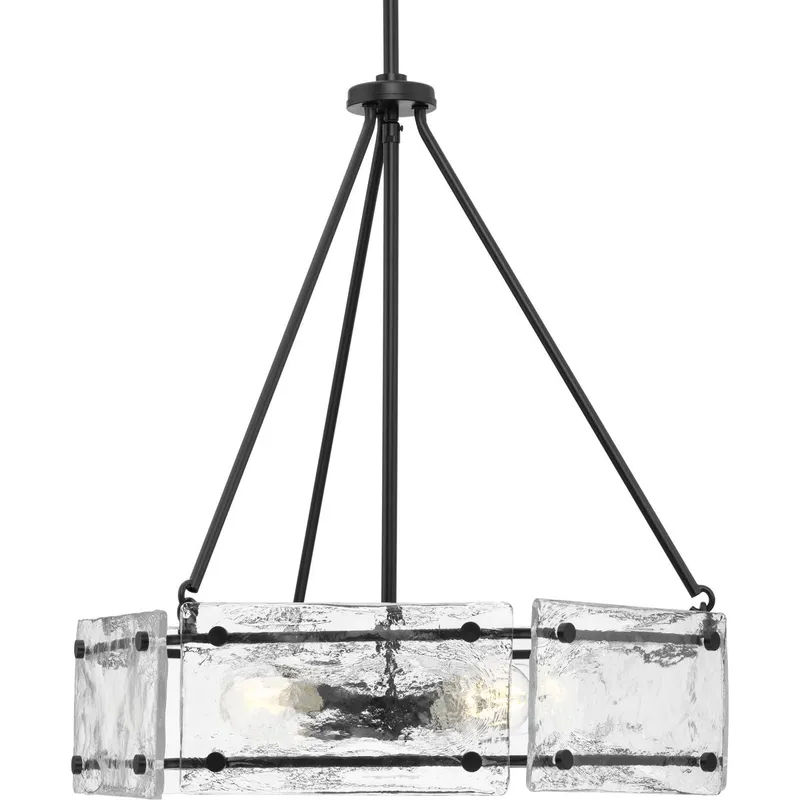 Rivera Collection Four-Light Chandelier — Progress Lighting LED Landscape Lights  