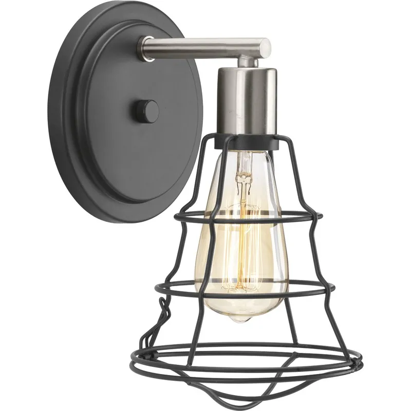 Gauge Collection One-Light Bath Vanity Light — Progress Lighting LED Wall Lights  