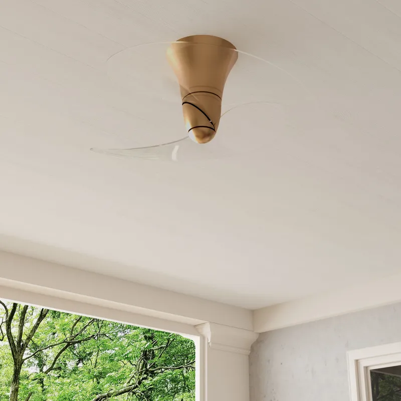 Beal Collection 33.19-in. Two-Blade Ceiling Fan with Clear Blades — Progress Lighting LED Lighting Controls  
