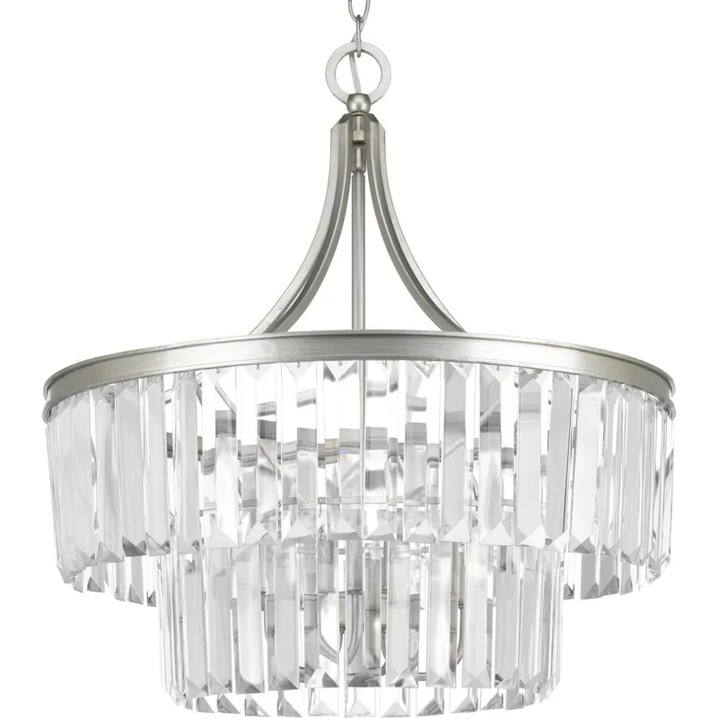 Glimmer Collection Five-Light Clear Glass Pendant Light — Progress Lighting LED Landscape Lights  