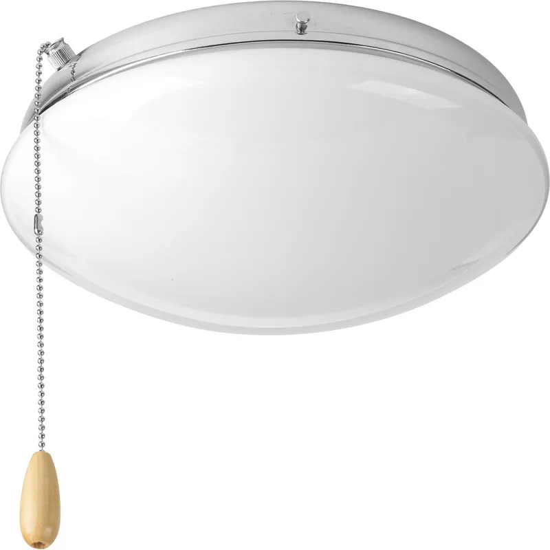 Two-Light Universal Opal Glass Fan Light Kit — Progress Lighting LED Post Top Lights  
