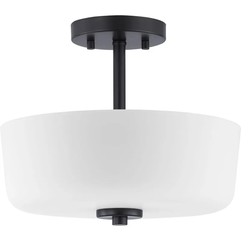 Tobin Collection Two-Light 12-1/4" Semi-Flush Convertible — Progress Lighting LED Post Top Lights  