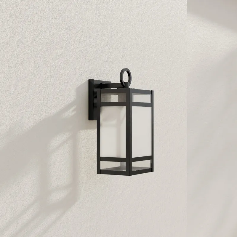Parrish Collection One-Light Clear Etched Glass Outdoor Medium Wall Lantern — Progress Lighting LED Wall Lights  