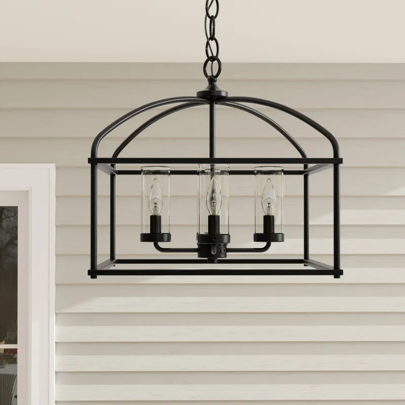 Swansea Collection Four-Light 18" Outdoor Chandelier — Progress Lighting LED Landscape Lights  