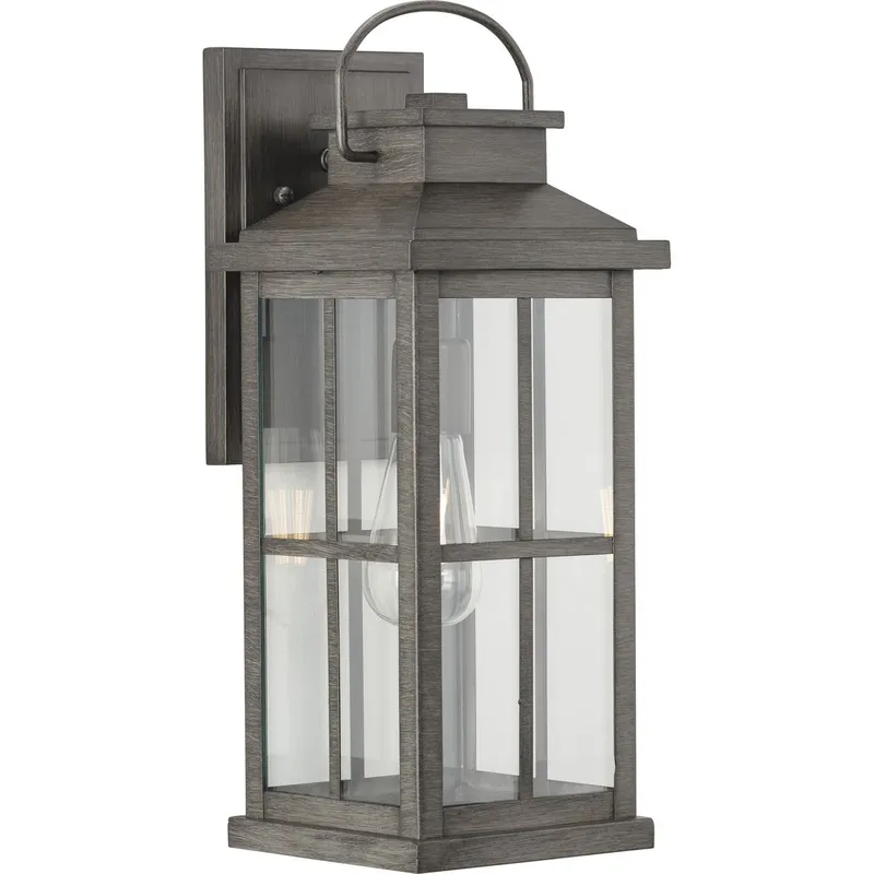 Williamston Collection One-Light Clear Glass Large Outdoor Wall Lantern — Progress Lighting LED Wall Lights  
