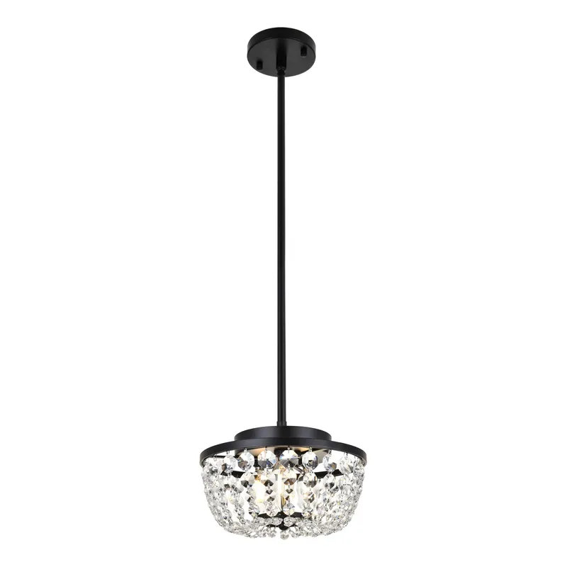 1114D10BK — Elegant Lighting LED Pendant Lights 120.0W 
