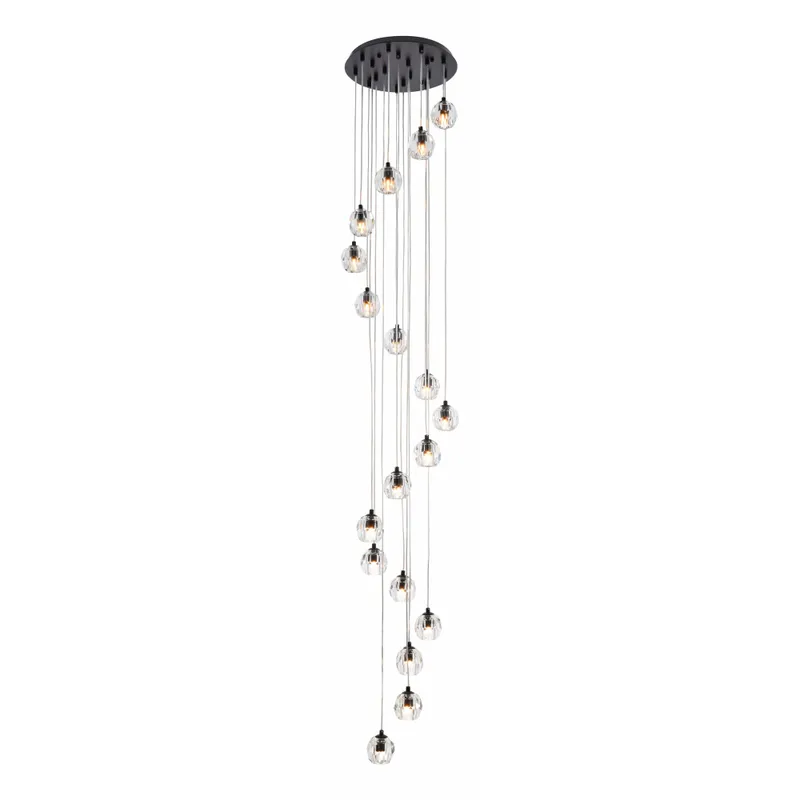 3505G15BK — Elegant Lighting LED Pendant Lights 180.0W 