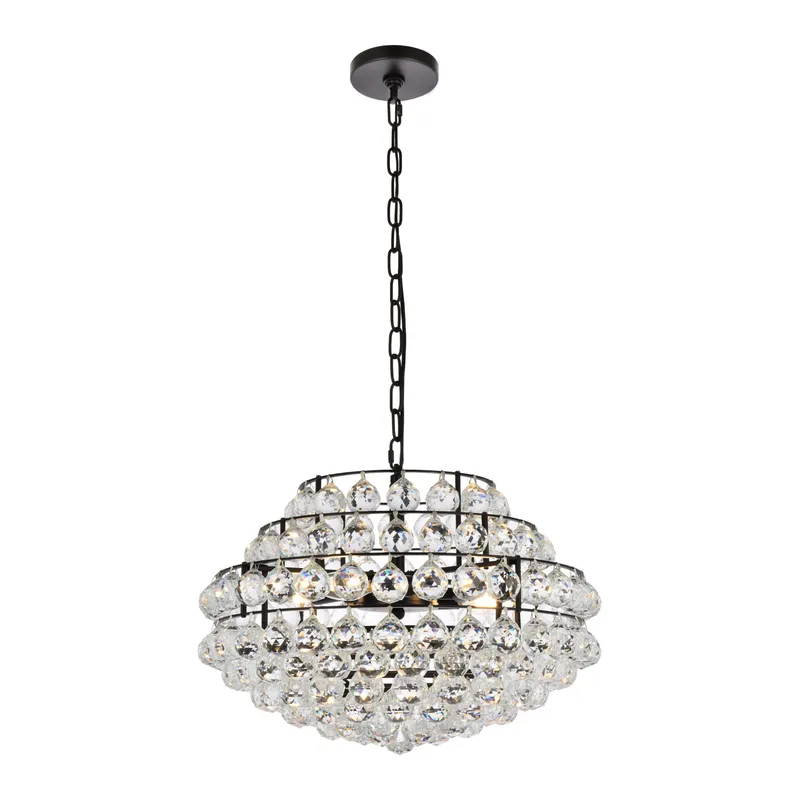 1106D20BK — Elegant Lighting LED Pendant Lights 200.0W 