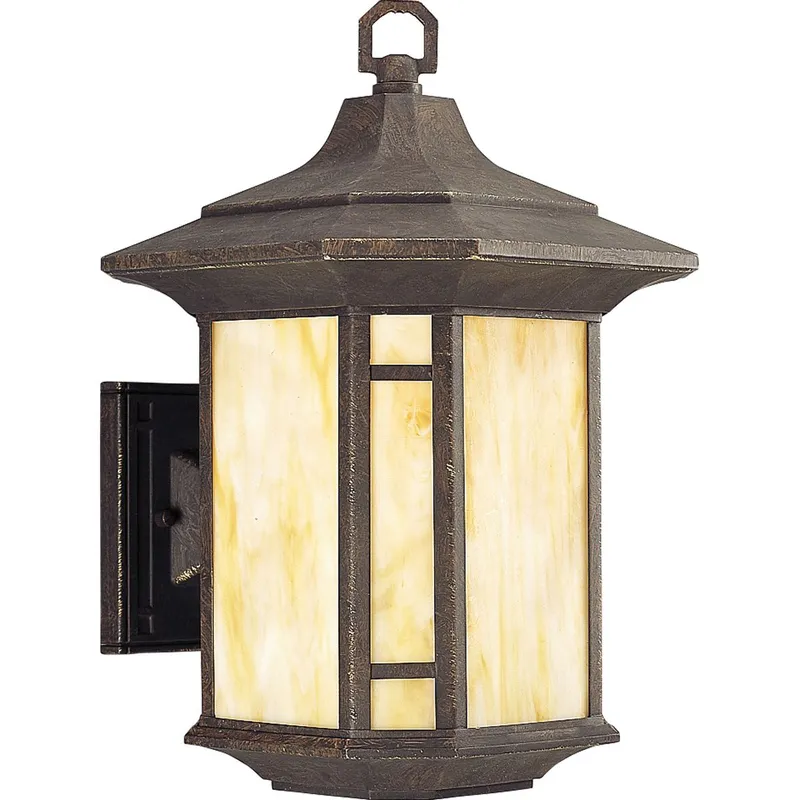 Arts Crafts Collection One-Light Medium Wall Lantern — Progress Lighting LED Wall Lights  
