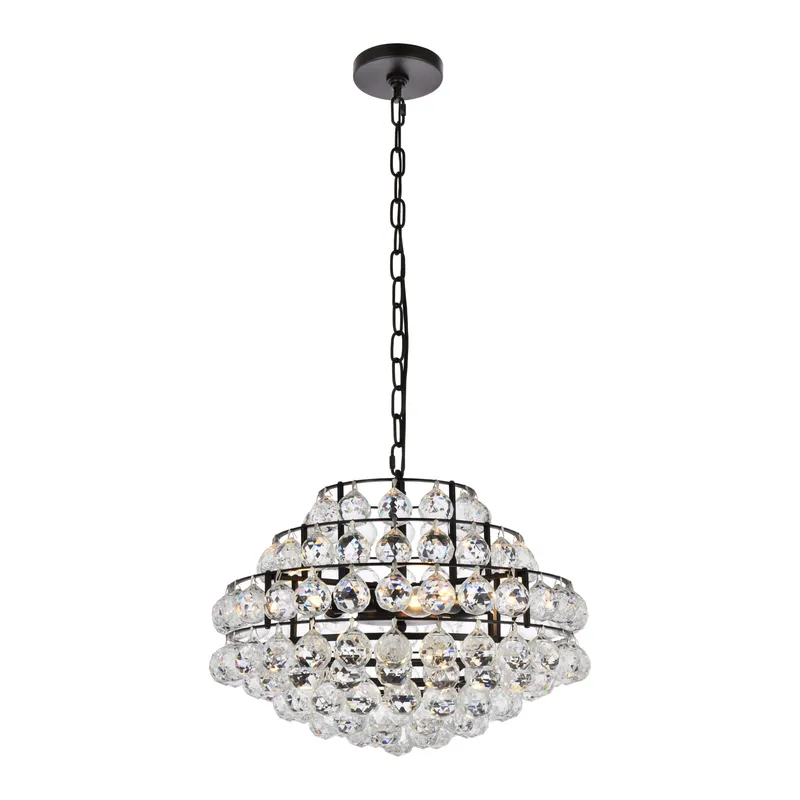 1106D18BK — Elegant Lighting LED Pendant Lights 200.0W 