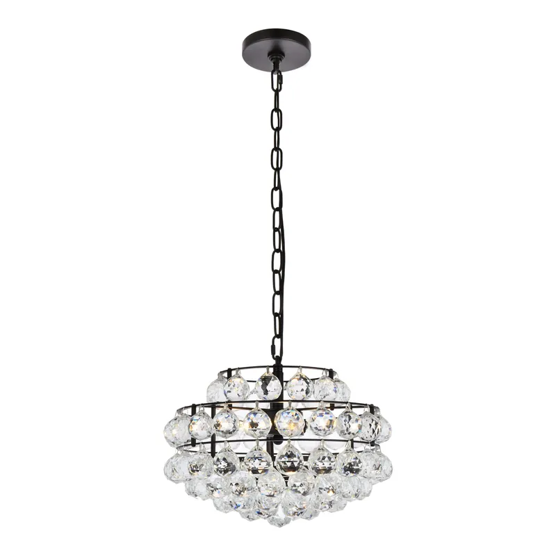 1106D14BK — Elegant Lighting LED Pendant Lights 120.0W 
