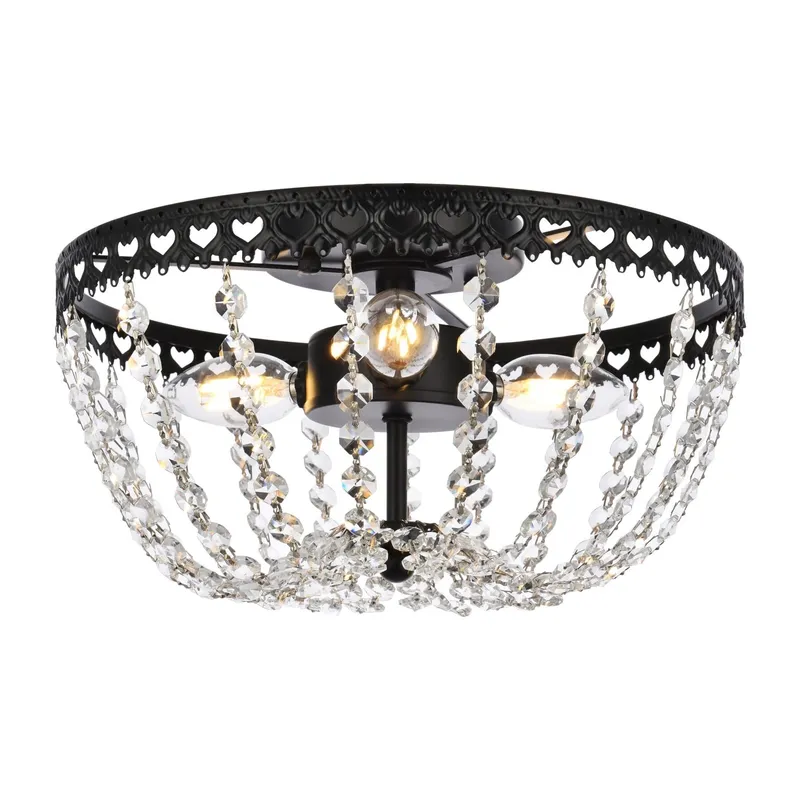 1112F14BK — Elegant Lighting LED Ceiling Lights 120.0W 