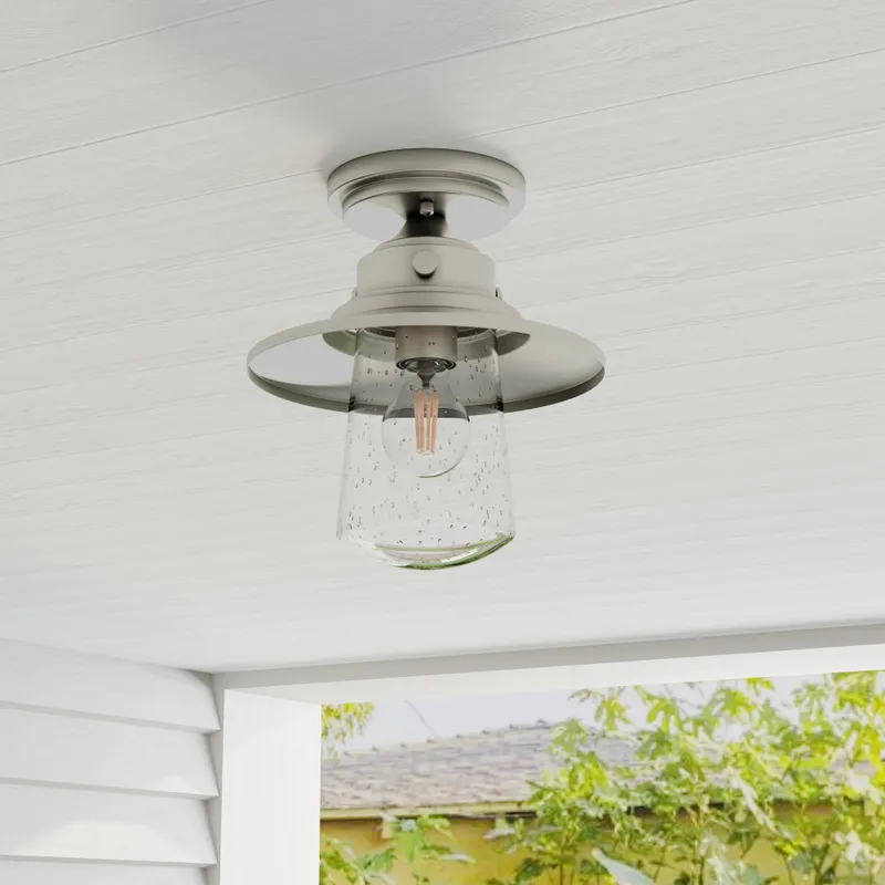 Tremont Collection One-Light Clear Seeded Glass Ceiling Light — Progress Lighting LED Landscape Lights  
