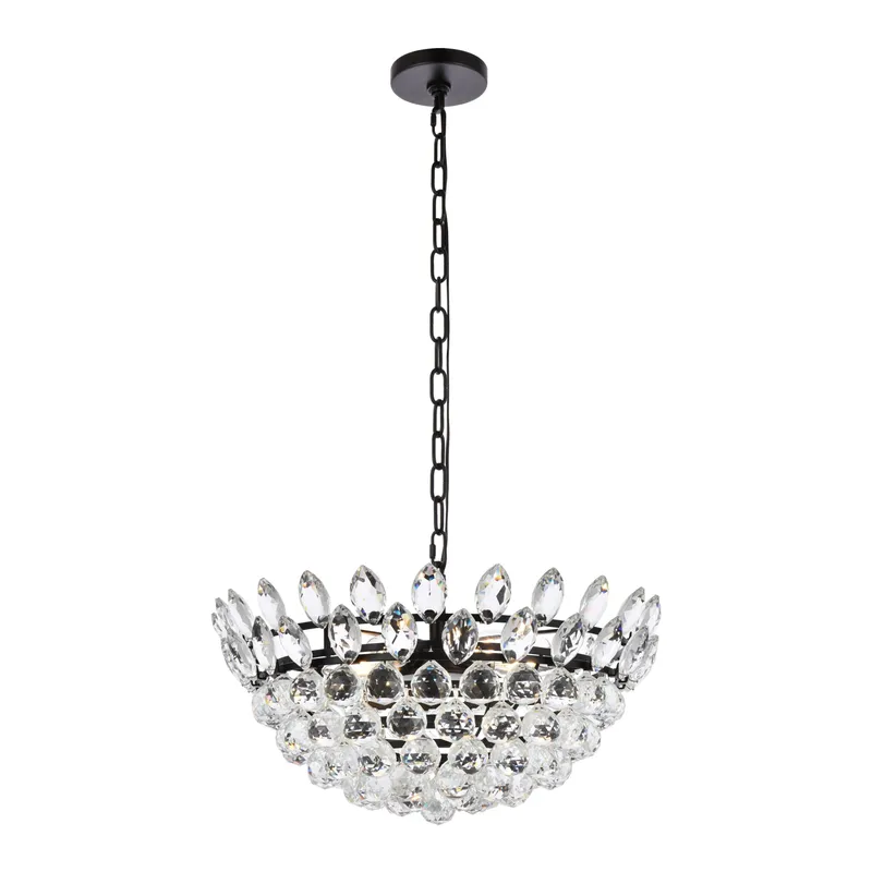 1104D20BK — Elegant Lighting LED Pendant Lights 200.0W 