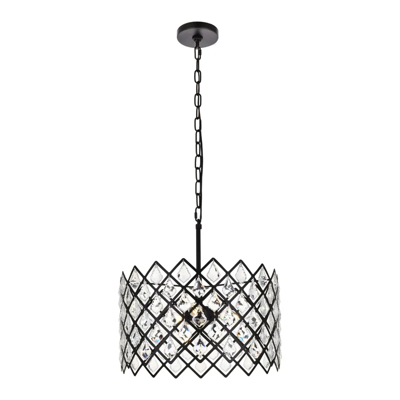 1111D16BK — Elegant Lighting LED Pendant Lights 120.0W 