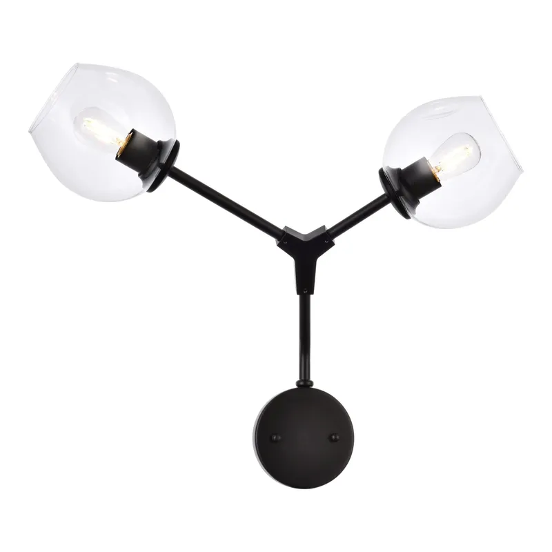 1712W26BK — Elegant Lighting LED Wall Lights 120.0W 