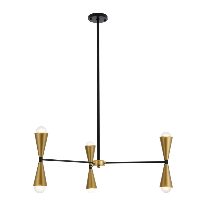 LD650D34BRK — Elegant Lighting LED Pendant Lights 240.0W 