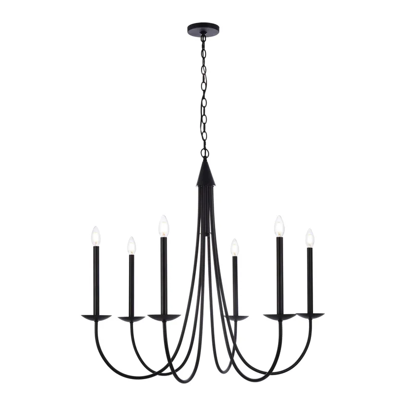 LD810D36BK — Elegant Lighting LED Pendant Lights 240.0W 
