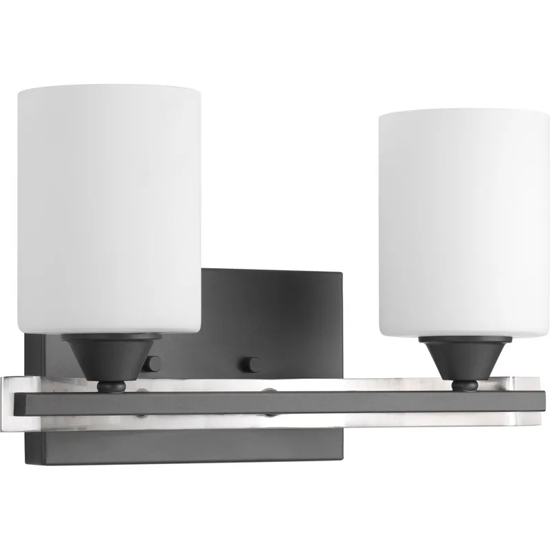 Dart Collection Two-Light Etched Glass Bath Vanity Light — Progress Lighting LED Wall Lights  