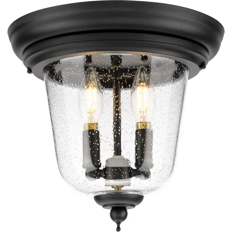 Ashmore Collection Two-Light 10-1/2" Close-to-Ceiling — Progress Lighting LED Post Top Lights  
