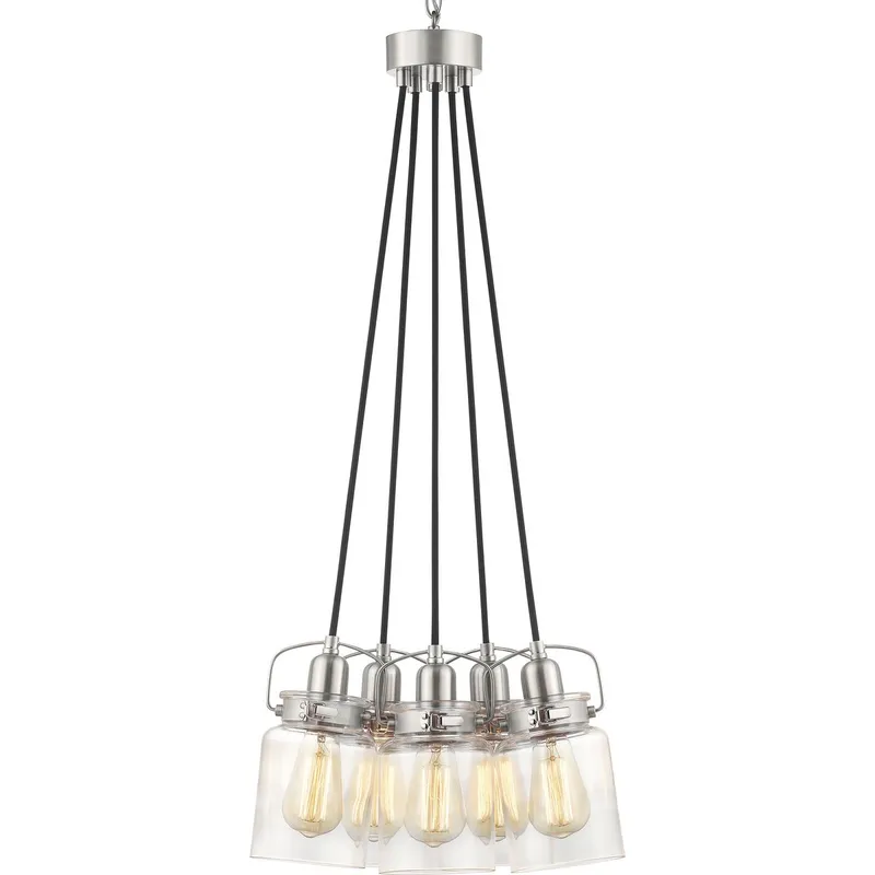 Calhoun Collection Five-Light Chandelier — Progress Lighting LED Landscape Lights  