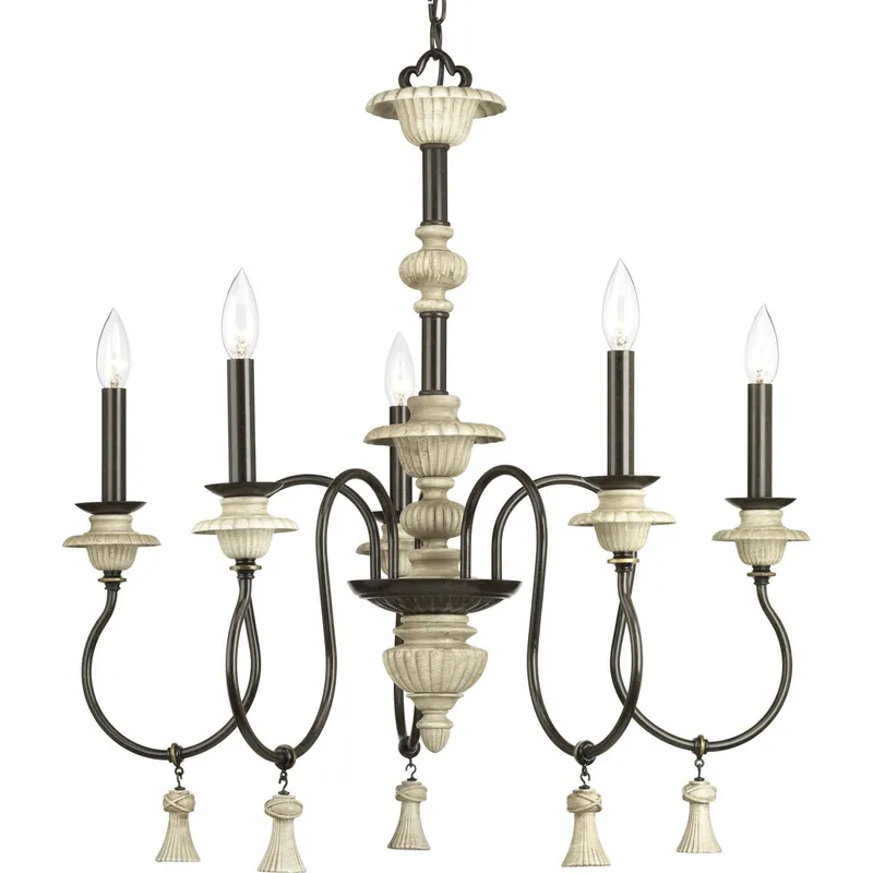 Bergamo Collection Five-Light Chandelier — Progress Lighting LED Landscape Lights  
