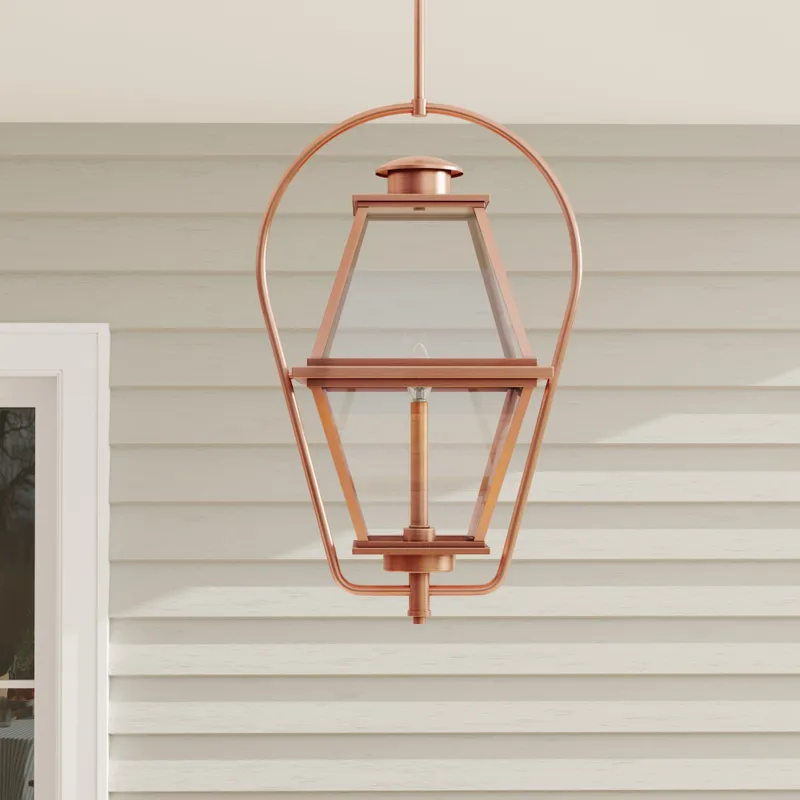 Bradshaw Collection One-Light Clear Glass Outdoor Hanging Lantern — Progress Lighting LED Landscape Lights  
