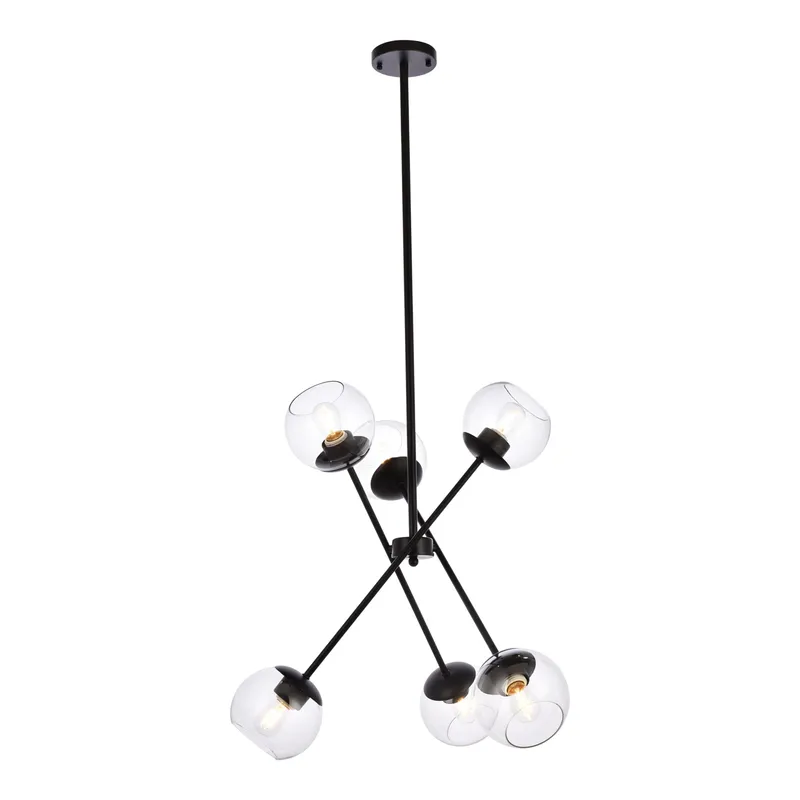LD656D24BK — Elegant Lighting LED Pendant Lights 240.0W 
