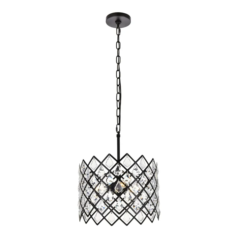 1111D13BK — Elegant Lighting LED Pendant Lights 120.0W 
