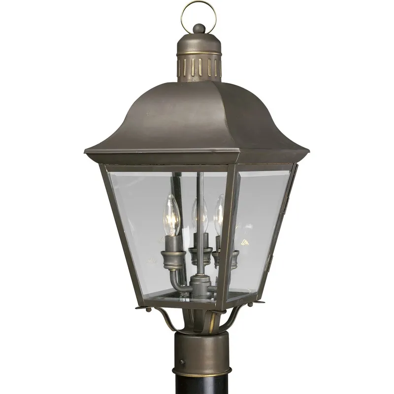 Andover Collection Three-Light Post Lantern — Progress Lighting LED Lighting Controls  