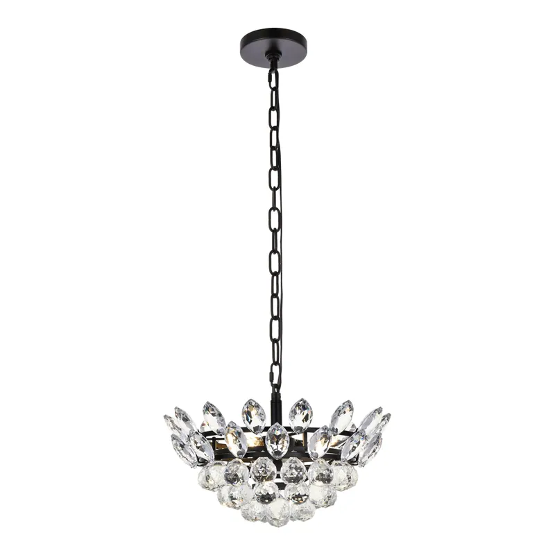 1104D14BK — Elegant Lighting LED Pendant Lights 120.0W 